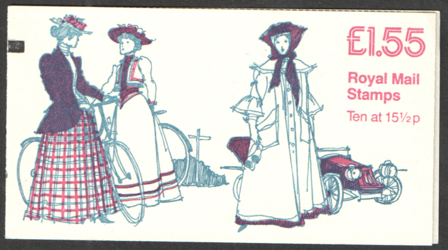 FR4B / DB8(21)A + BMB PCP1 £1.55 Women's Costumes No.6 Right Margin Folded Booklet